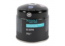 Rezerva gaz cu valva 190g pentru lampa instalator Detoolz 